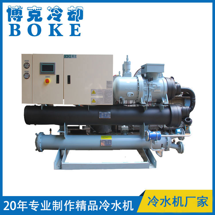 三門峽高頻淬火機(jī)淬火液冷卻用水冷螺桿式冷水機(jī)